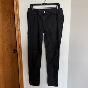 Allen B. By Allen Schwartz Black Slim Zip-Hem Skinny Jean